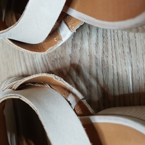 Lucky Brand Natissha Slingback Open Toe Low Tan Block Heel Shoes Size 7 - Picture 9 of 13